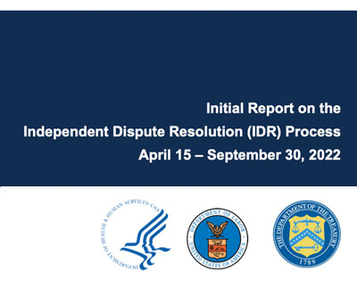 Initial Report on the Independent Dispute Resolution Process